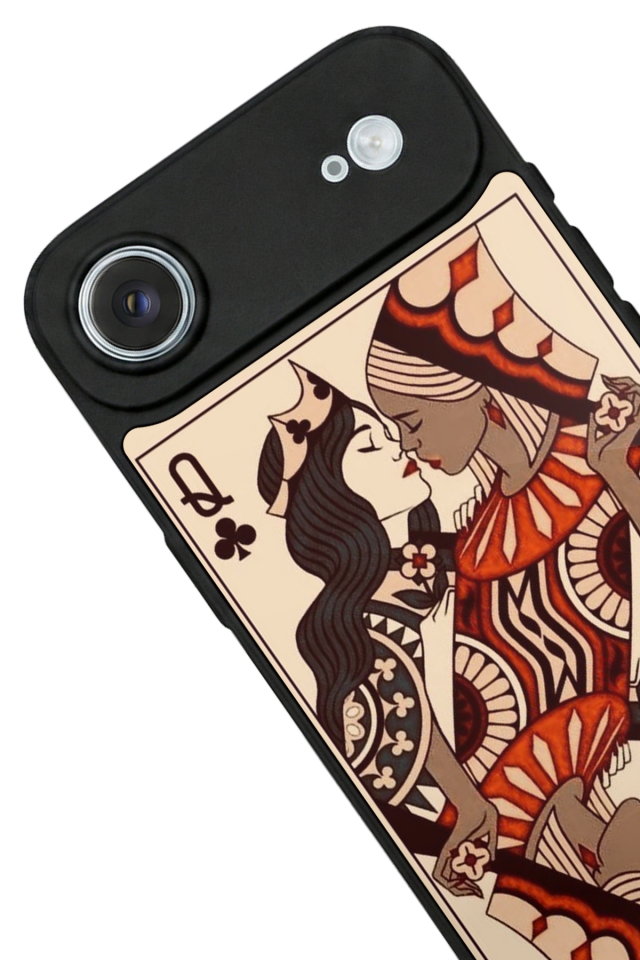 iPhone 17 Air Uyumlu  Kalp Love Tasarımlı Glossy Premium Kılıf