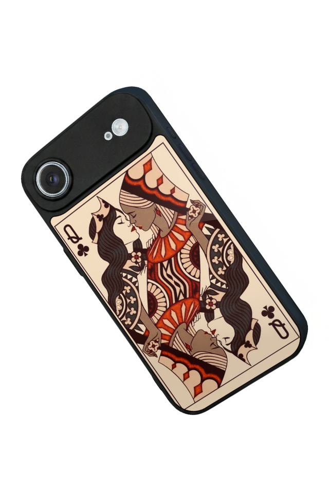 iPhone 17 Air Uyumlu  Kalp Love Tasarımlı Glossy Premium Kılıf