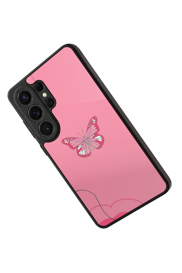 Samsung Galaxy S26 Ultra Uyumlu Kelebek Tasarımlı Glossy Premium Kılıf