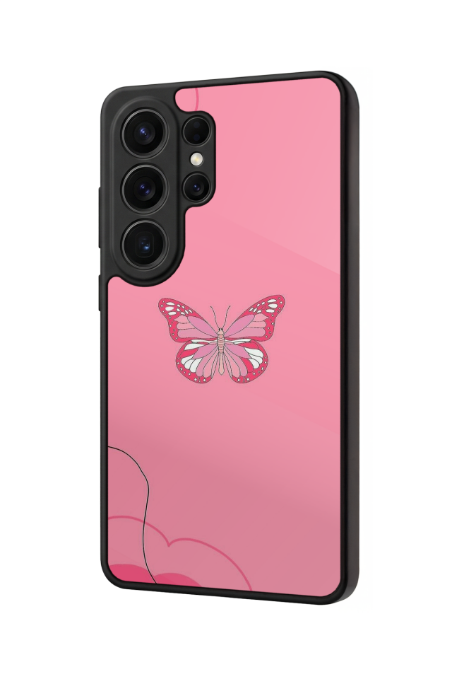 Samsung Galaxy S26 Ultra Uyumlu Kelebek Tasarımlı Glossy Premium Kılıf