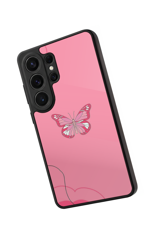 Samsung Galaxy S26 Ultra Uyumlu Kelebek Tasarımlı Glossy Premium Kılıf
