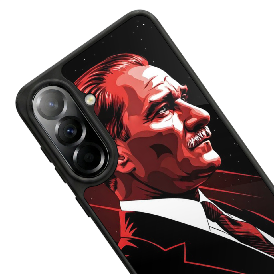 Samsung Galaxy A57 Uyumlu Mustafa Kemal Ataturk Tasarımlı Glossy Premium Kılıf