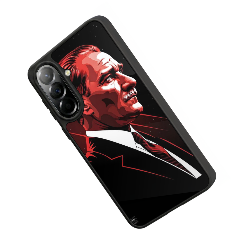 Samsung Galaxy A57 Uyumlu Mustafa Kemal Ataturk Tasarımlı Glossy Premium Kılıf
