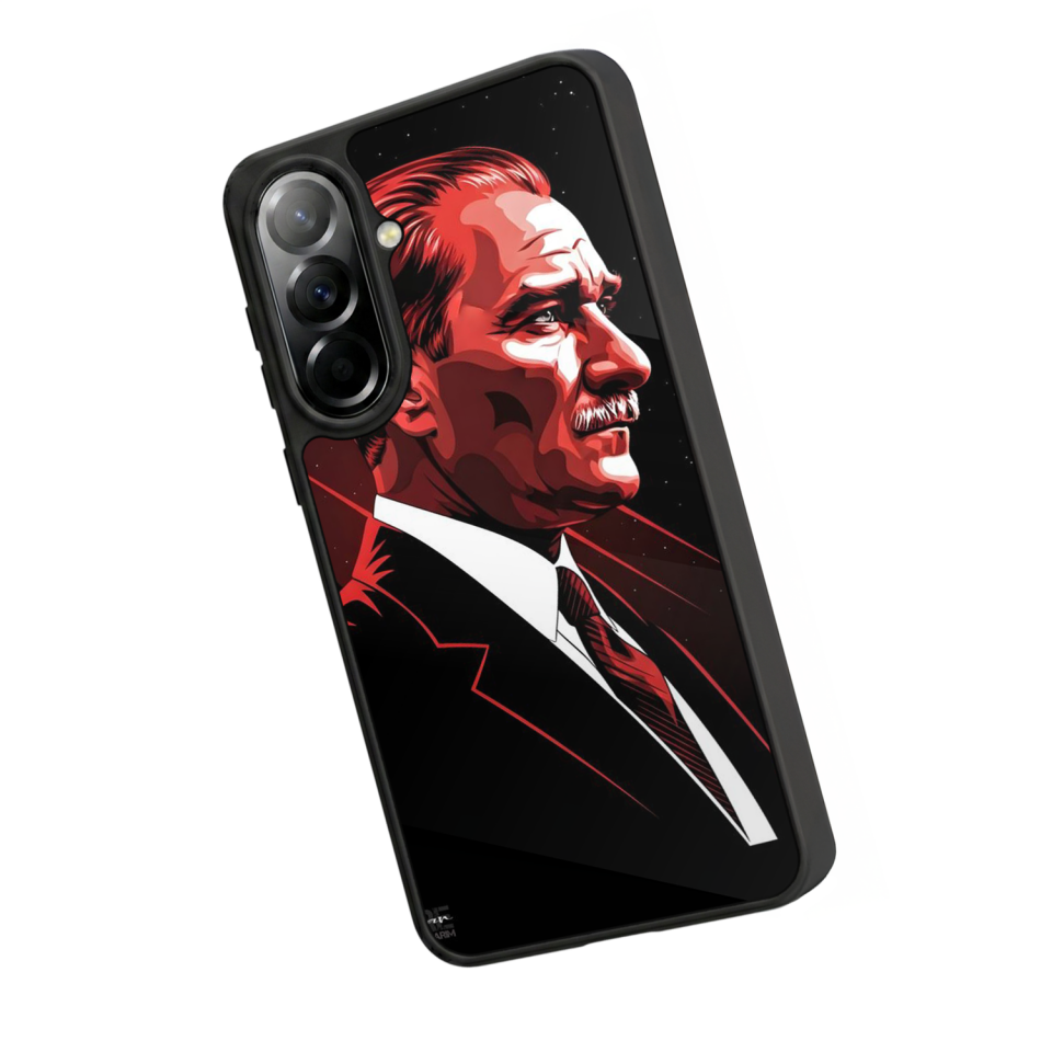 Samsung Galaxy A57 Uyumlu Mustafa Kemal Ataturk Tasarımlı Glossy Premium Kılıf