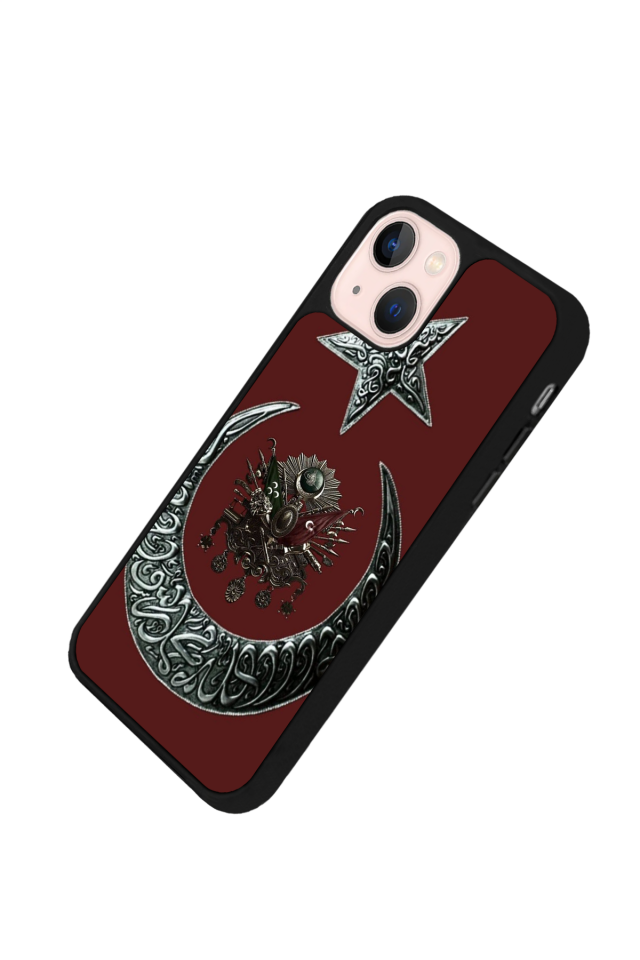 iPhone 15 Uyumlu Osmanli Tugrasi Tasarımlı Glossy Premium Kılıf