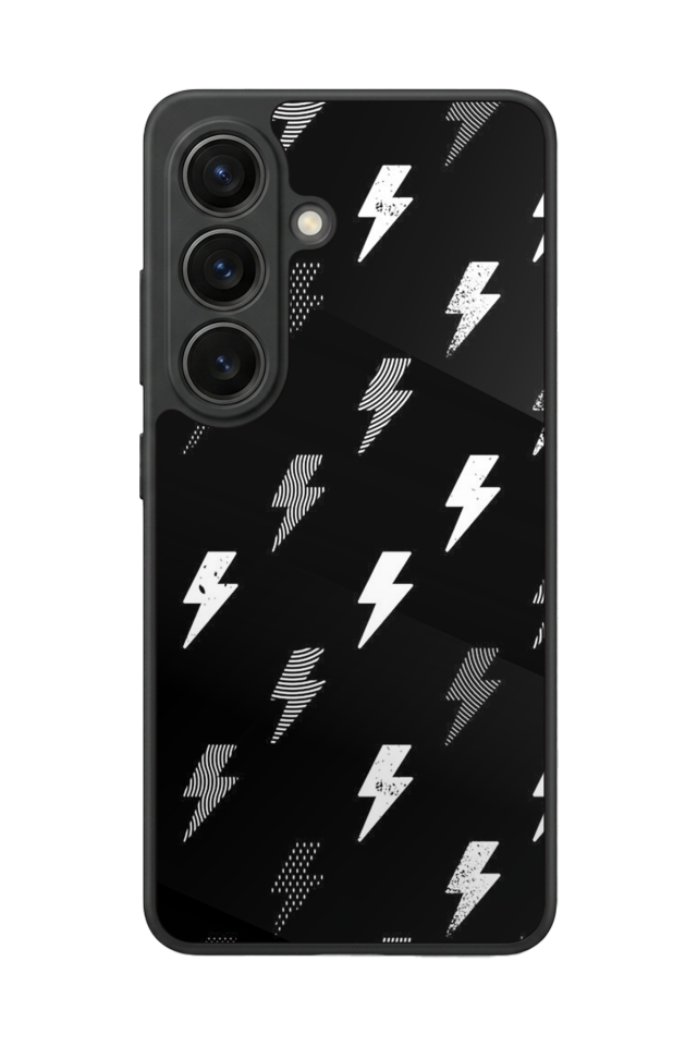 Samsung Galaxy S26 Uyumlu Simsek Tasarımlı Glossy Premium Kılıf