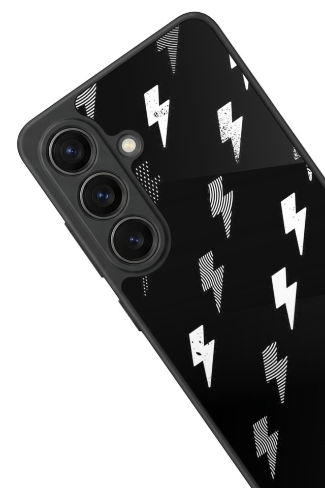 Samsung Galaxy S26 Uyumlu Simsek Tasarımlı Glossy Premium Kılıf