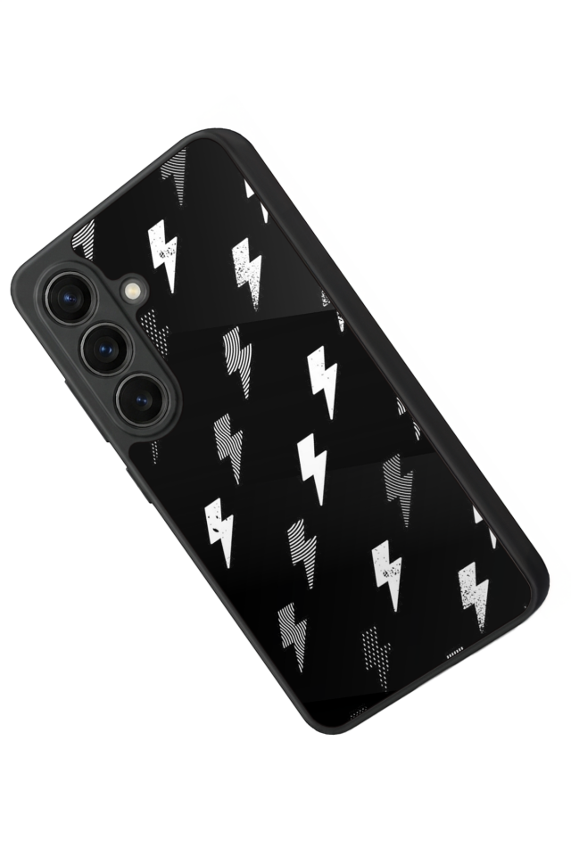 Samsung Galaxy S26 Uyumlu Simsek Tasarımlı Glossy Premium Kılıf