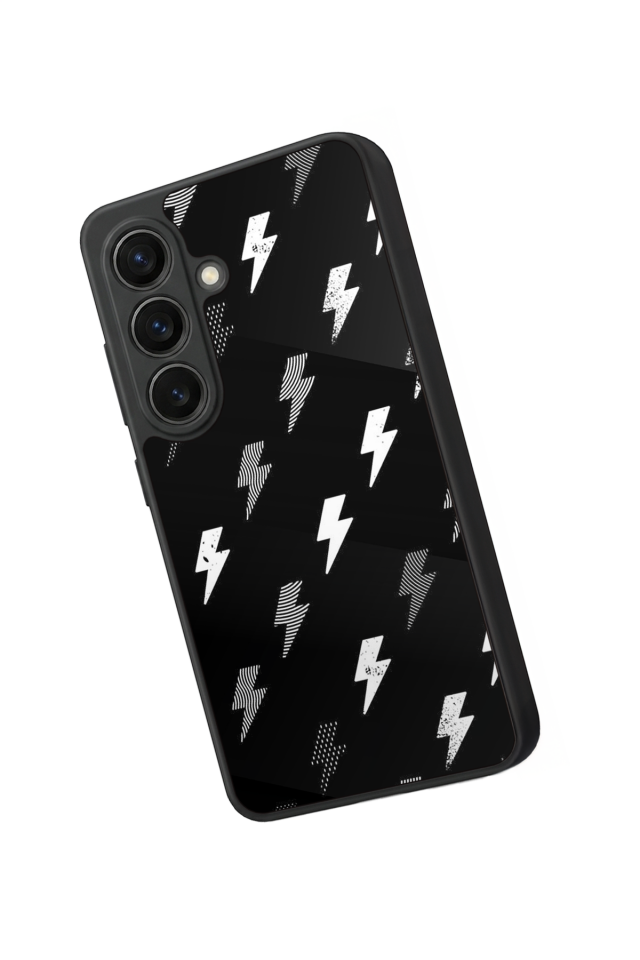 Samsung Galaxy S26 Uyumlu Simsek Tasarımlı Glossy Premium Kılıf