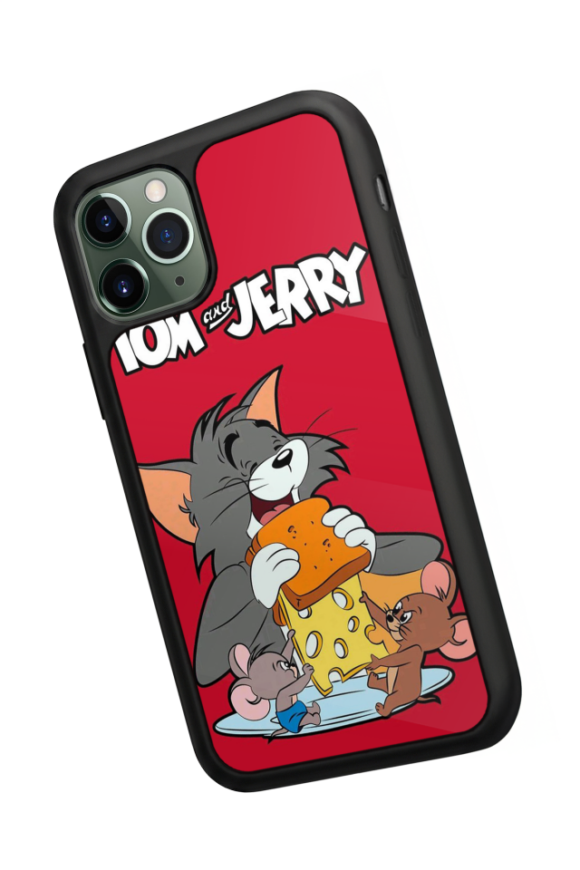 iPhone 11 Pro Uyumlu Tom And Jerry Tasarımlı Glossy Premium Kılıf