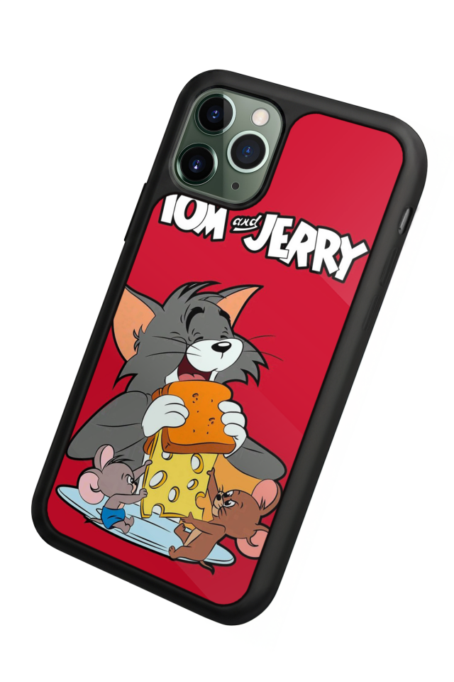 iPhone 11 Pro Uyumlu Tom And Jerry Tasarımlı Glossy Premium Kılıf