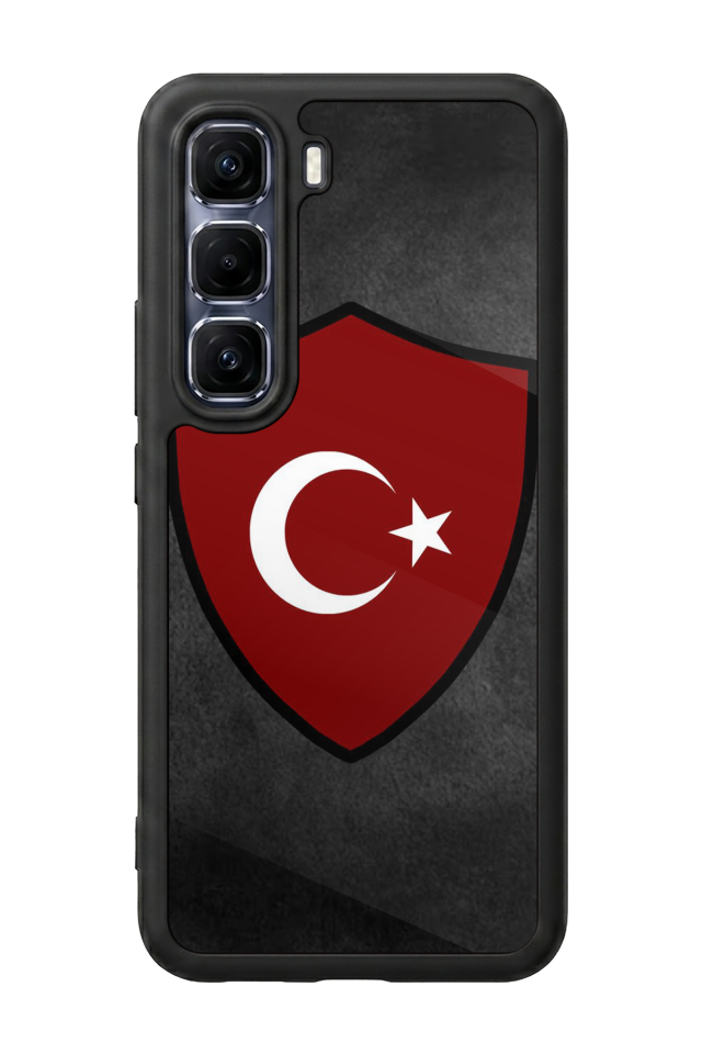 Infinix Hot 60 Pro Plus Uyumlu Türk Bayragi Tasarımlı Glossy Premium Kılıf