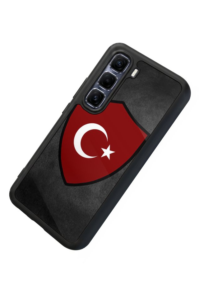 Infinix Hot 60 Pro Plus Uyumlu Türk Bayragi Tasarımlı Glossy Premium Kılıf