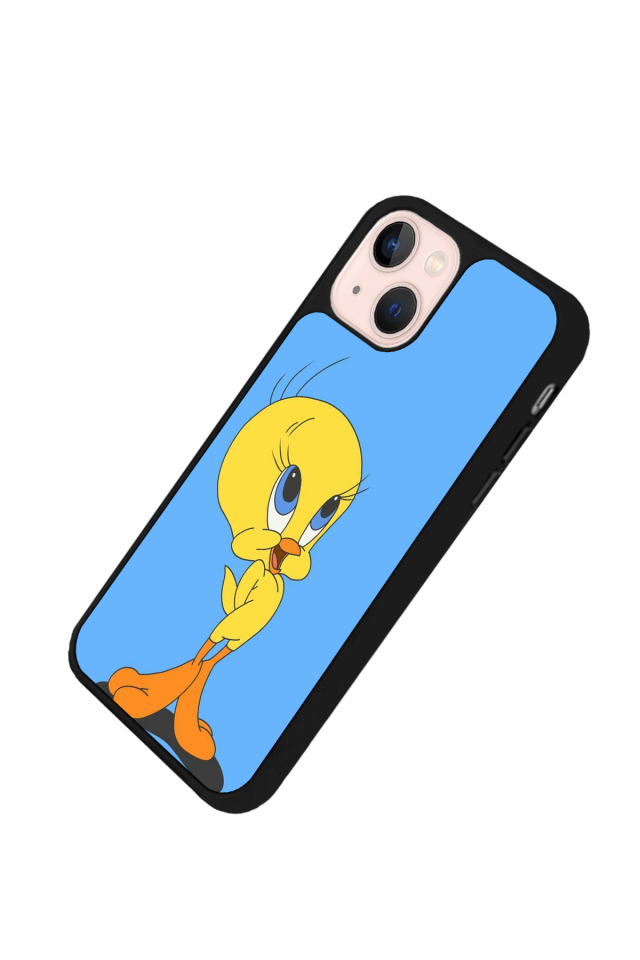 iPhone 13 Mini Uyumlu Tweety Tasarımlı Glossy Premium Kılıf