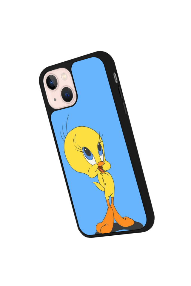 iPhone 13 Mini Uyumlu Tweety Tasarımlı Glossy Premium Kılıf