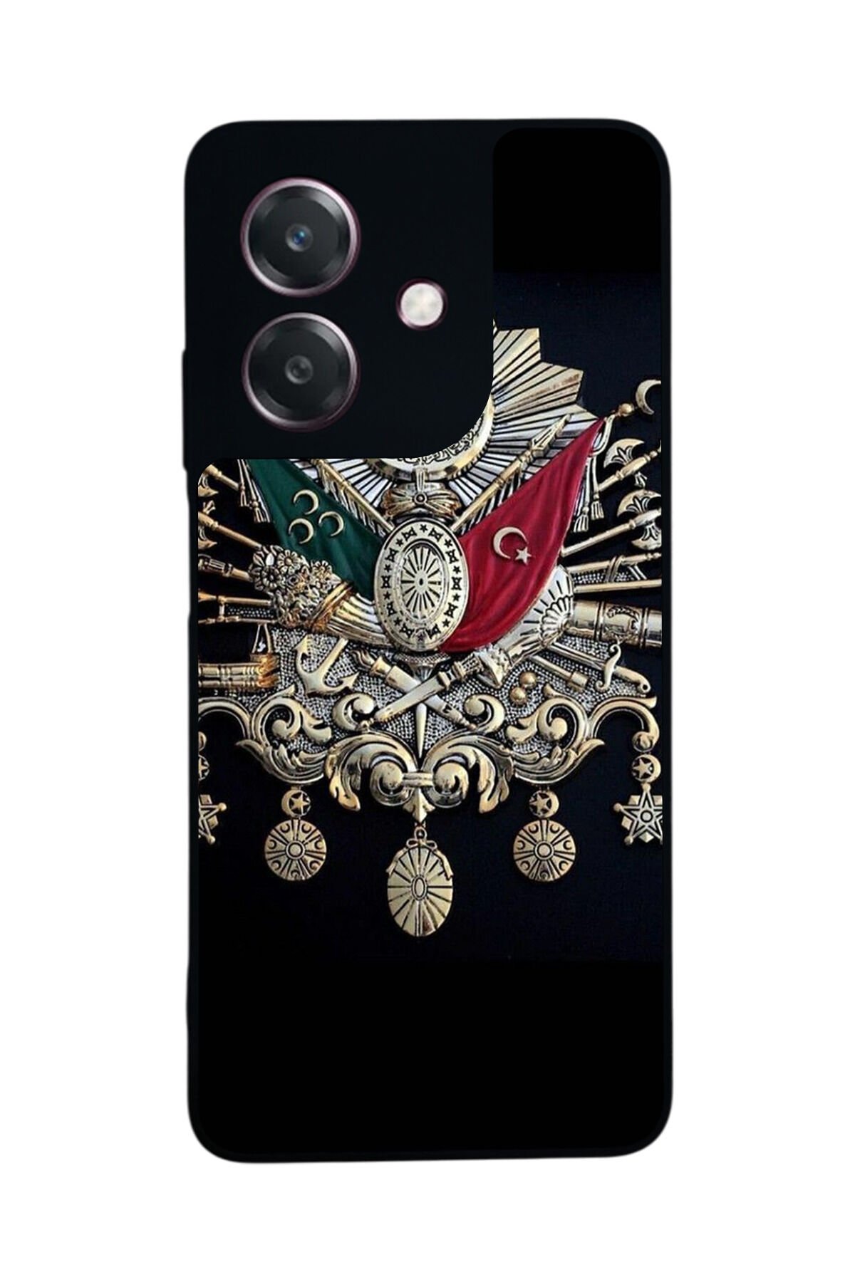 Oppo A3 5G Uyumlu Osmanli Tugrasi Tasarımlı Glossy Premium Kılıf