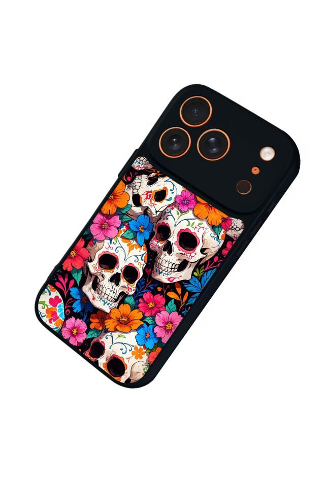 iPhone 17 Pro Max Uyumlu KuruKafa Tasarımlı Glossy Premium Kılıf