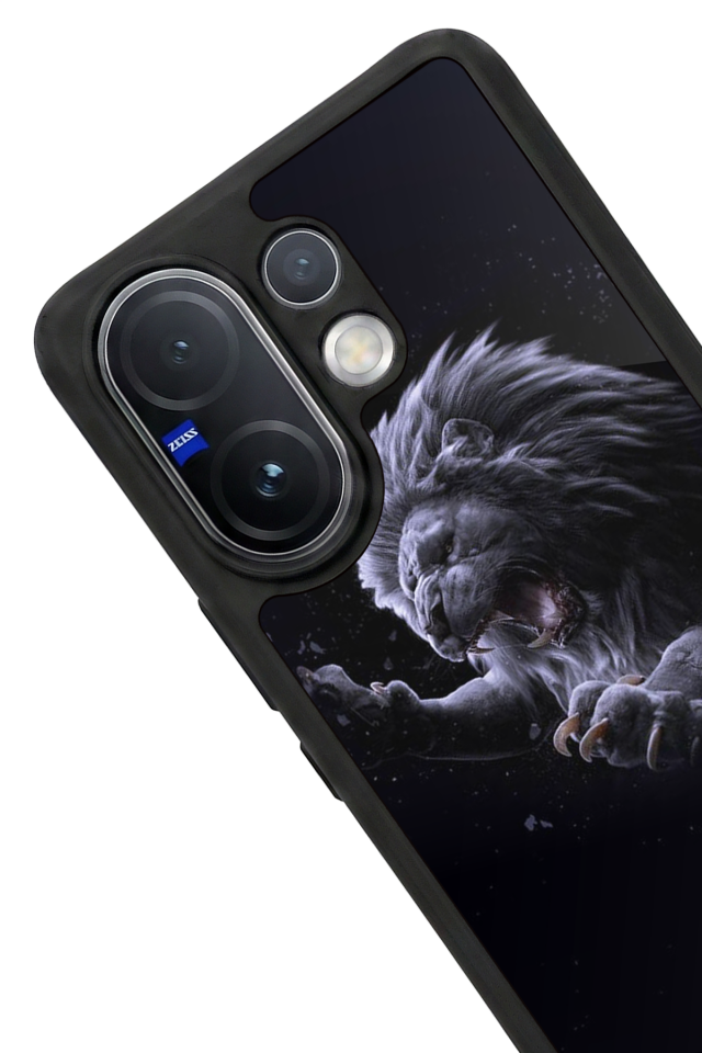 Vivo V60 Uyumlu Aslan Tasarımlı Glossy Premium Kılıf