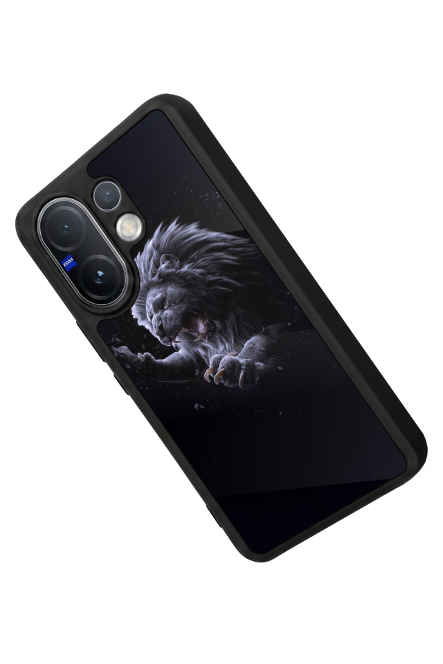 Vivo V60 Uyumlu Aslan Tasarımlı Glossy Premium Kılıf