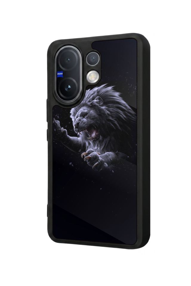 Vivo V60 Uyumlu Aslan Tasarımlı Glossy Premium Kılıf