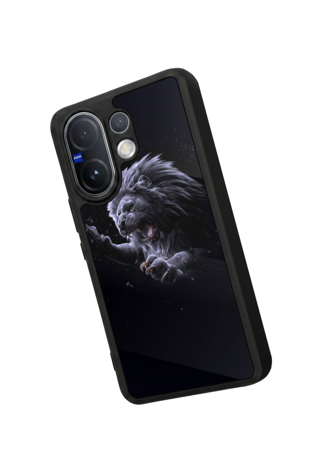 Vivo V60 Uyumlu Aslan Tasarımlı Glossy Premium Kılıf