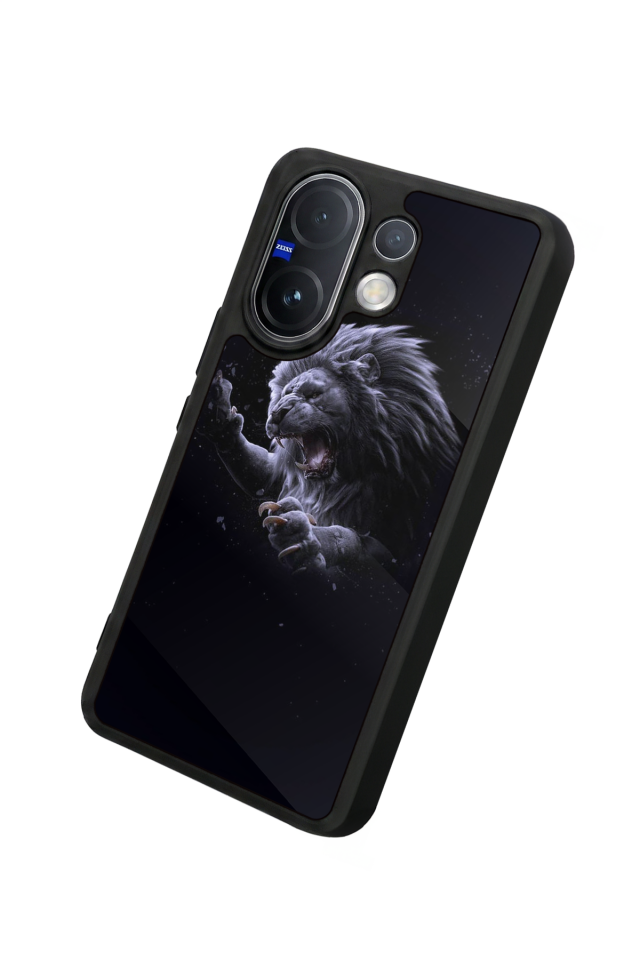 Vivo V60 Uyumlu Aslan Tasarımlı Glossy Premium Kılıf