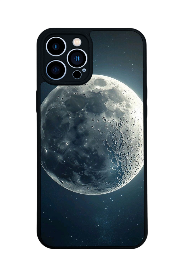 iPhone 13 Pro Max Uyumlu Ay Tasarımlı Glossy Premium Kılıf