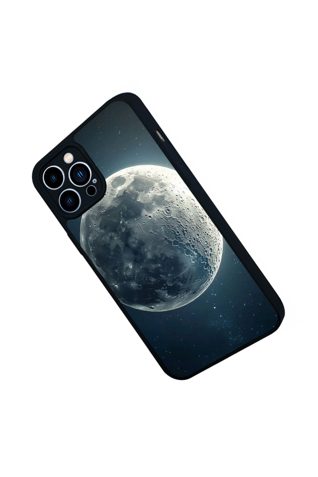iPhone 13 Pro Max Uyumlu Ay Tasarımlı Glossy Premium Kılıf
