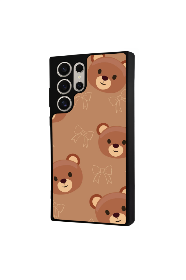 Samsung Galaxy S24 Ultra Uyumlu Ayı Tasarımlı Glossy Premium Kılıf