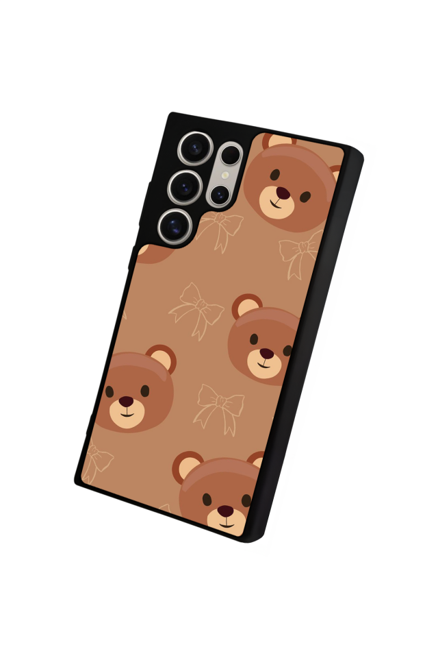 Samsung Galaxy S24 Ultra Uyumlu Ayı Tasarımlı Glossy Premium Kılıf