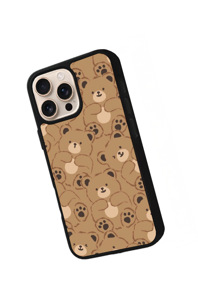 iPhone 14 Pro Max Uyumlu Ayı Tasarımlı Glossy Premium Kılıf