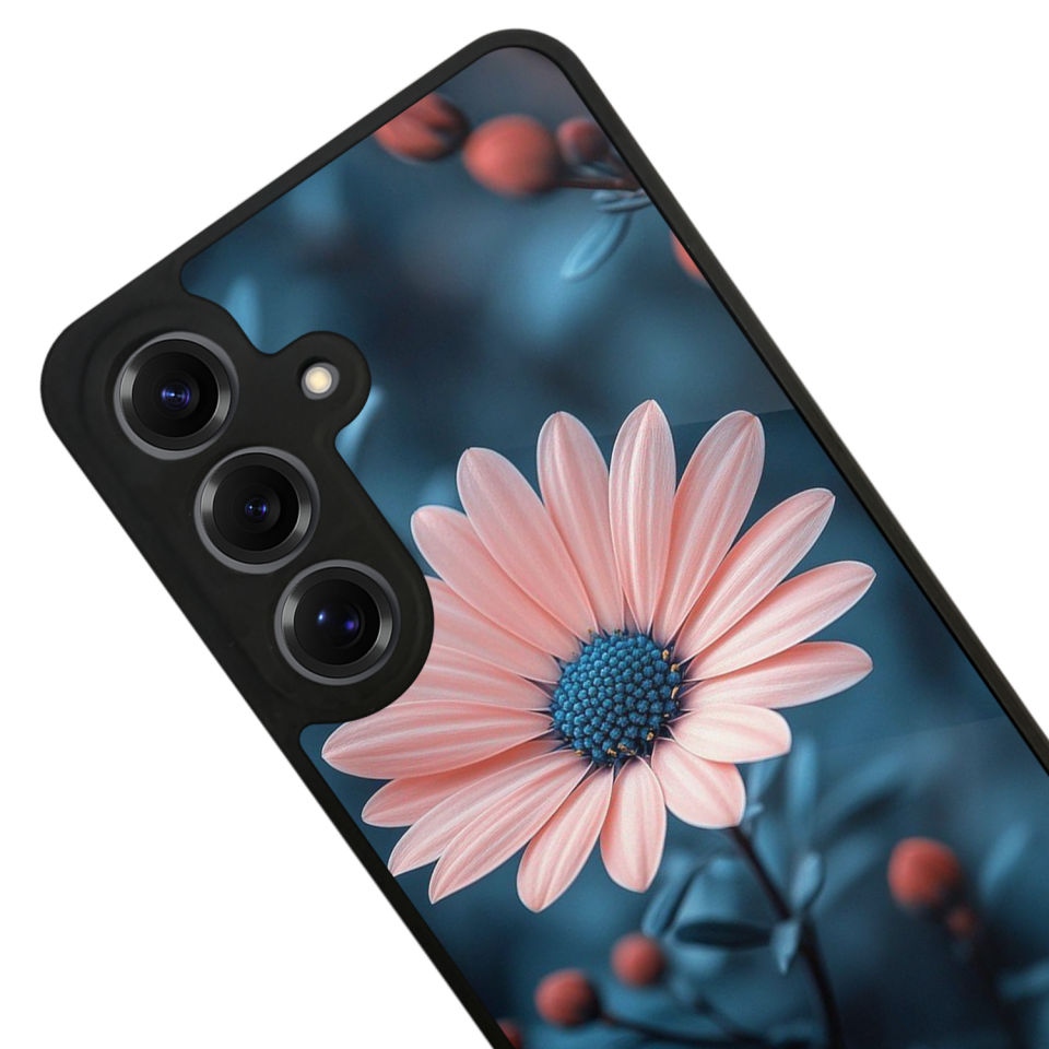 Samsung Galaxy S25 Uyumlu Cicek Tasarımlı Glossy Premium Kılıf