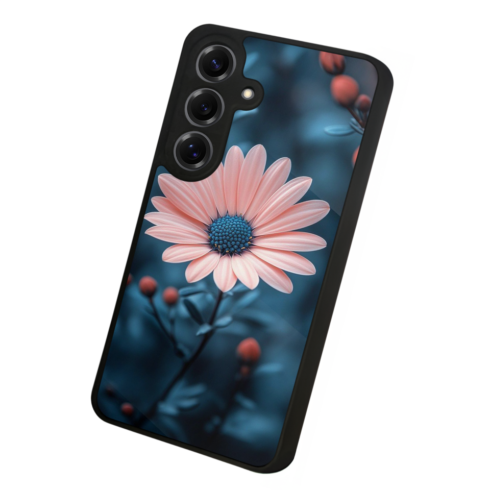 Samsung Galaxy S25 Uyumlu Cicek Tasarımlı Glossy Premium Kılıf