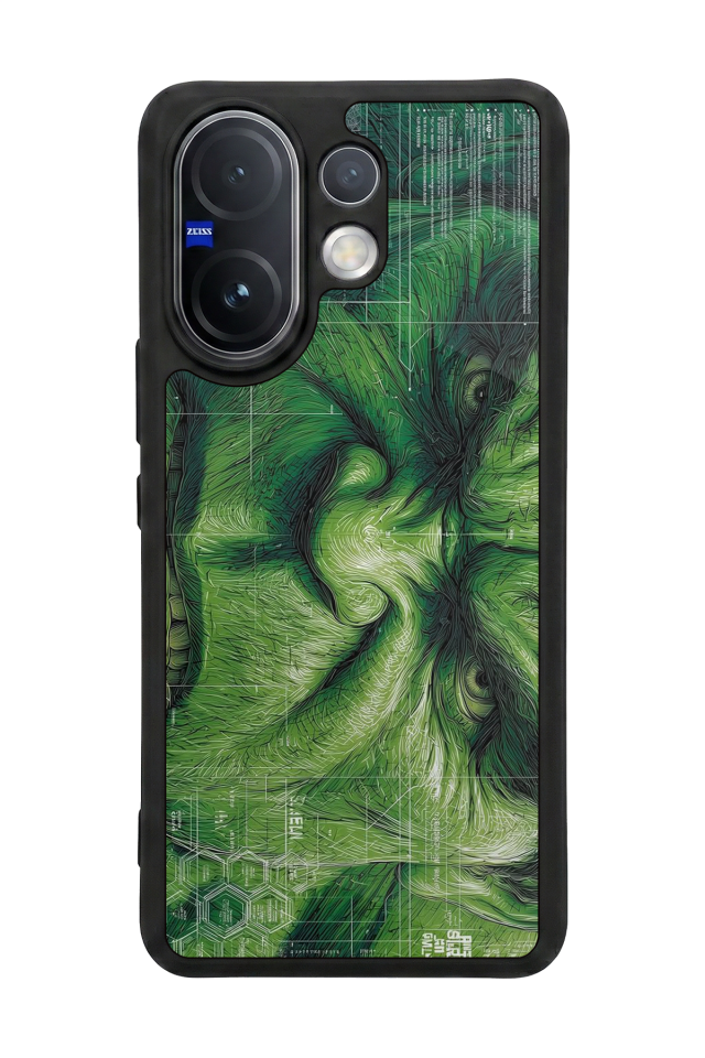 Vivo V60 Uyumlu Hulk Tasarımlı Glossy Premium Kılıf