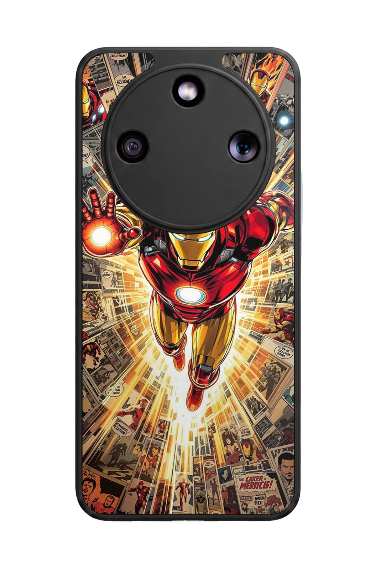 Honor Magic 8 Lite Uyumlu Iron Man ( Demir Adam ) Tasarımlı Glossy Premium Kılıf