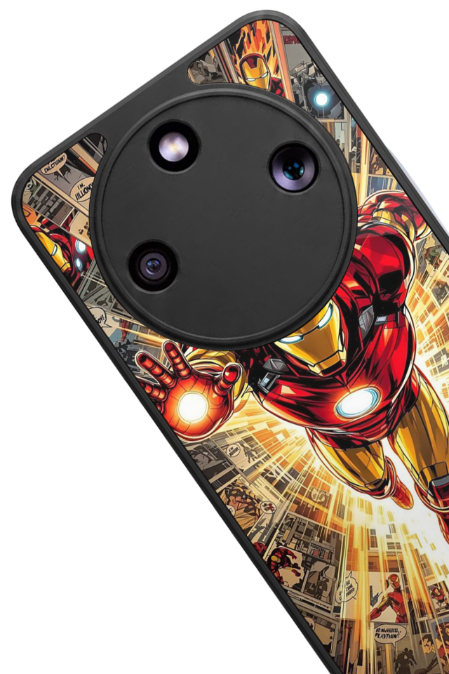 Honor Magic 8 Lite Uyumlu Iron Man ( Demir Adam ) Tasarımlı Glossy Premium Kılıf