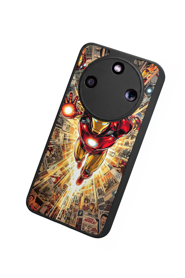 Honor Magic 8 Lite Uyumlu Iron Man ( Demir Adam ) Tasarımlı Glossy Premium Kılıf