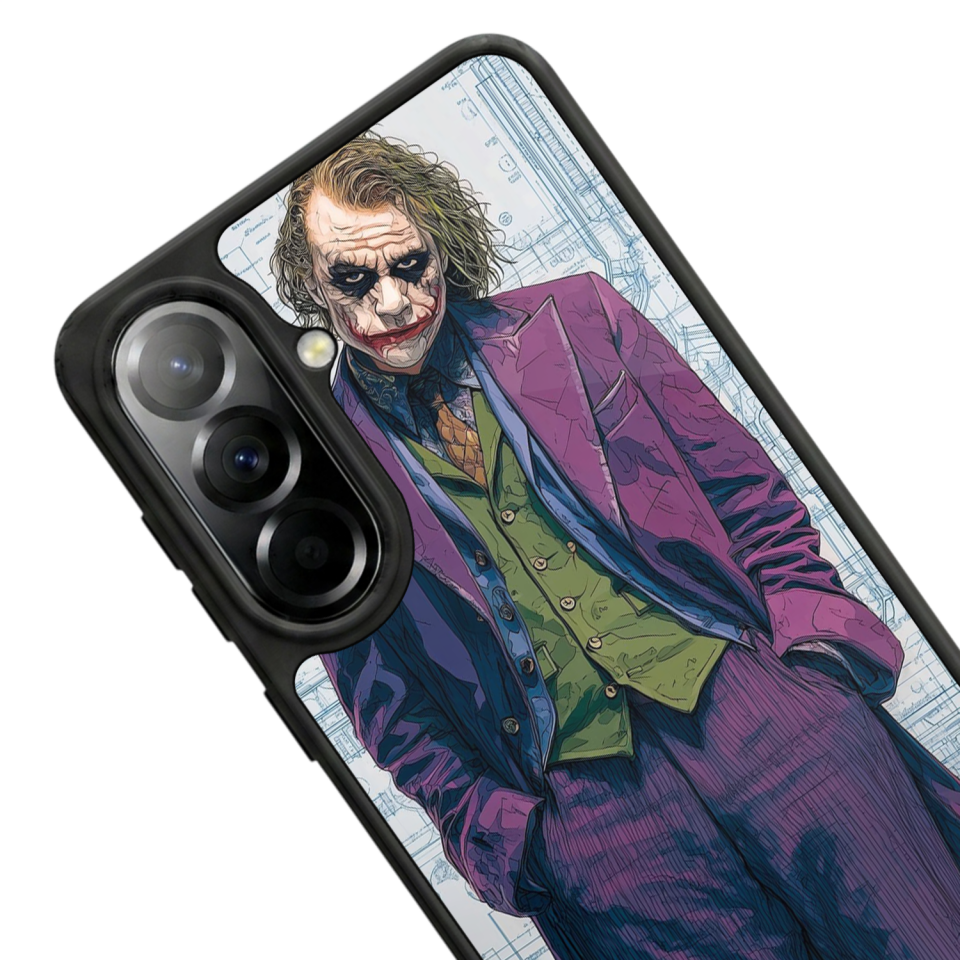 Samsung Galaxy A37 Uyumlu Joker Tasarımlı Glossy Premium Kılıf