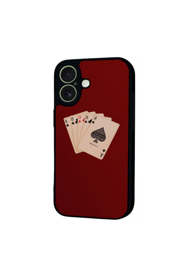 iPhone 17 Uyumlu Kart Tasarımlı Glossy Premium Kılıf