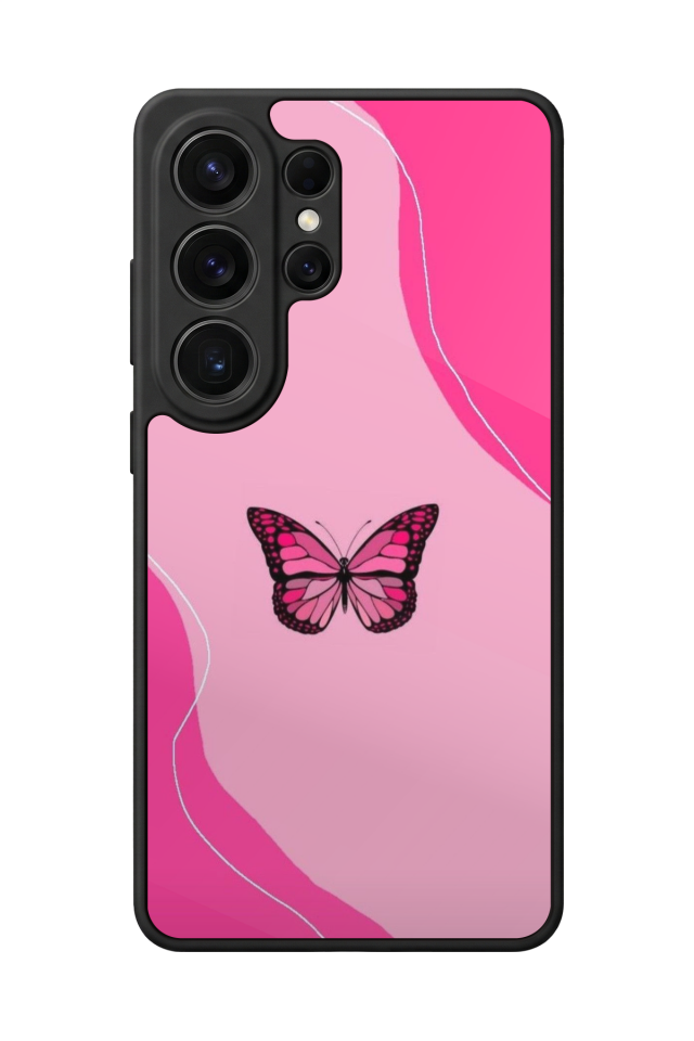 Samsung Galaxy S26 Ultra Uyumlu Kelebek Tasarımlı Glossy Premium Kılıf