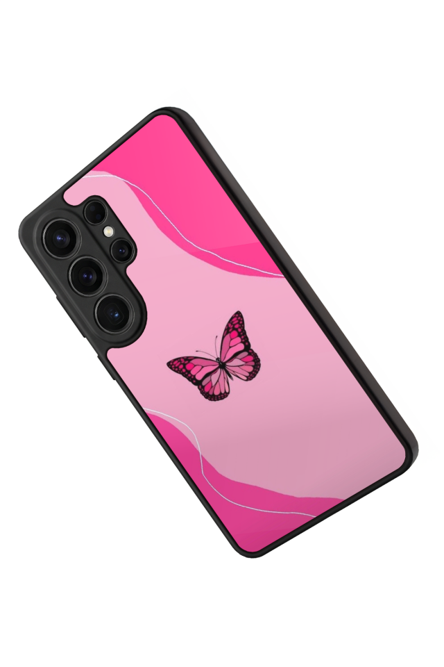 Samsung Galaxy S26 Ultra Uyumlu Kelebek Tasarımlı Glossy Premium Kılıf