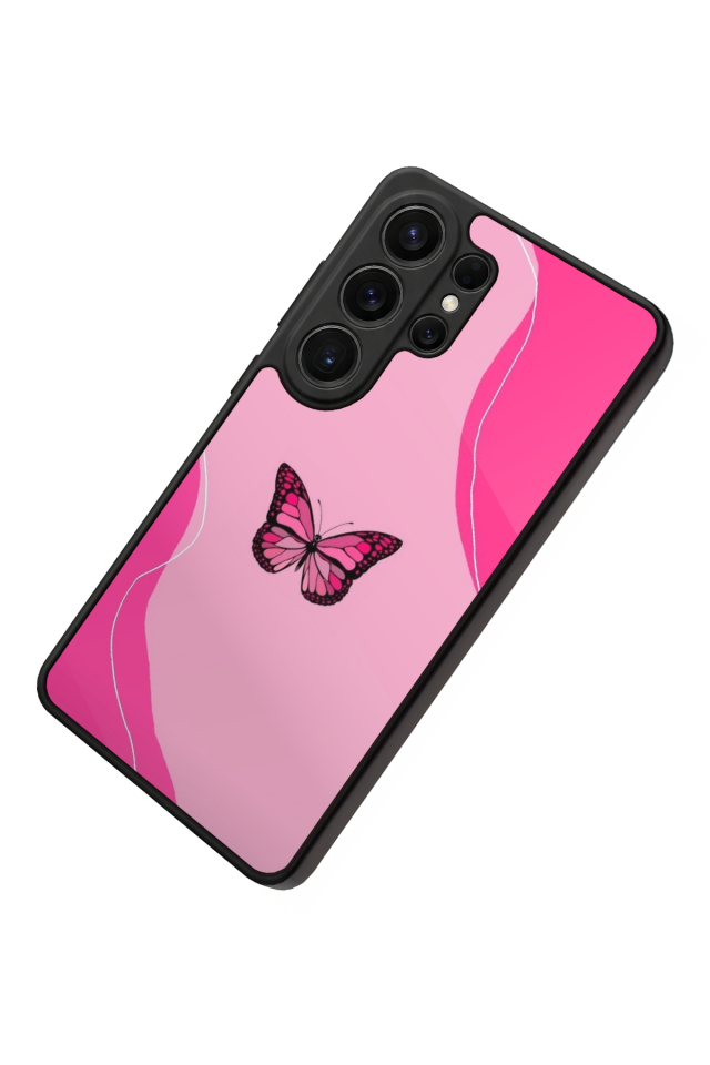 Samsung Galaxy S26 Ultra Uyumlu Kelebek Tasarımlı Glossy Premium Kılıf