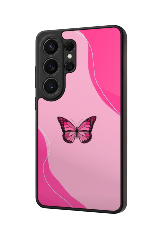 Samsung Galaxy S26 Ultra Uyumlu Kelebek Tasarımlı Glossy Premium Kılıf