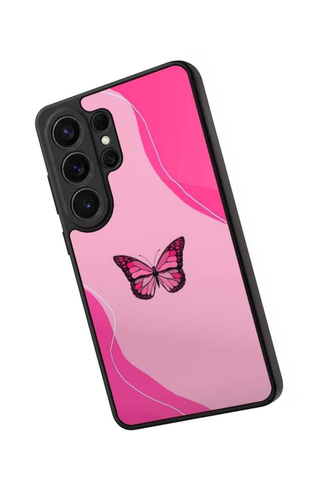 Samsung Galaxy S26 Ultra Uyumlu Kelebek Tasarımlı Glossy Premium Kılıf