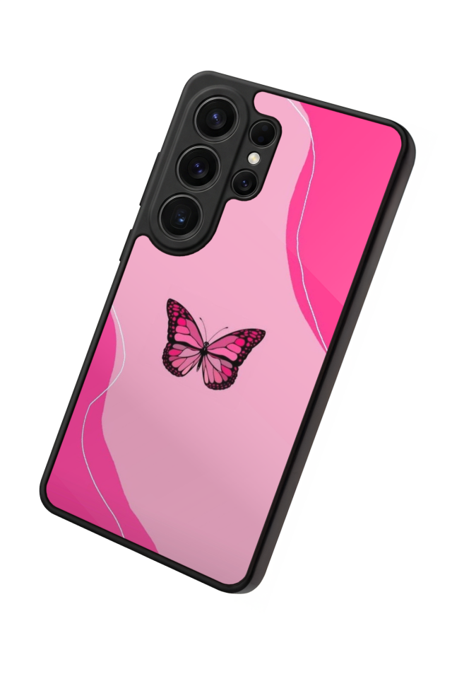 Samsung Galaxy S26 Ultra Uyumlu Kelebek Tasarımlı Glossy Premium Kılıf