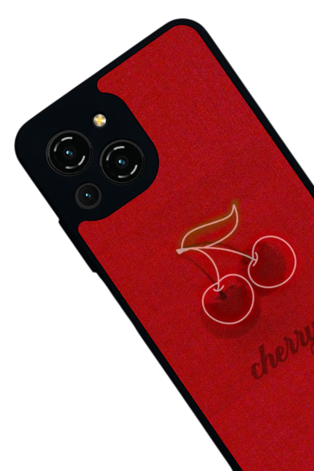 Reeder S23 Pro Max Uyumlu Kiraz Tasarımlı Glossy Premium Kılıf