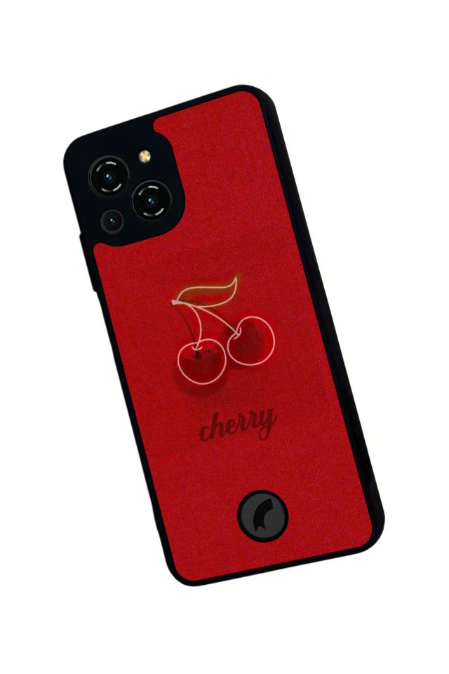 Reeder S23 Pro Max Uyumlu Kiraz Tasarımlı Glossy Premium Kılıf