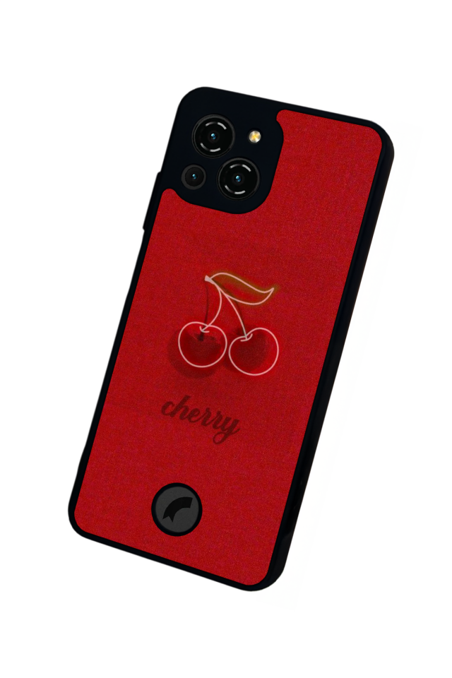 Reeder S23 Pro Max Uyumlu Kiraz Tasarımlı Glossy Premium Kılıf