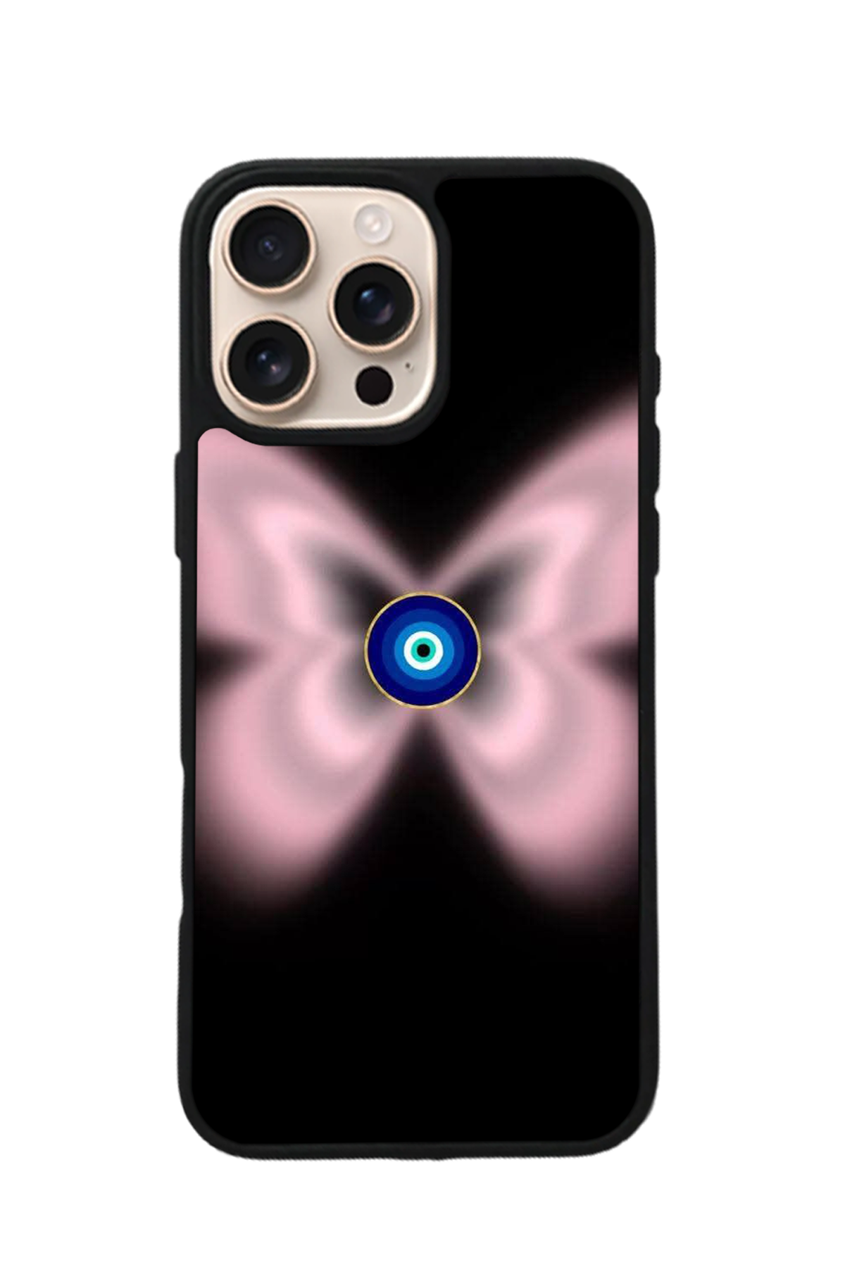 iPhone 16 Pro Max Uyumlu Nazar Tasarımlı Glossy Premium Kılıf