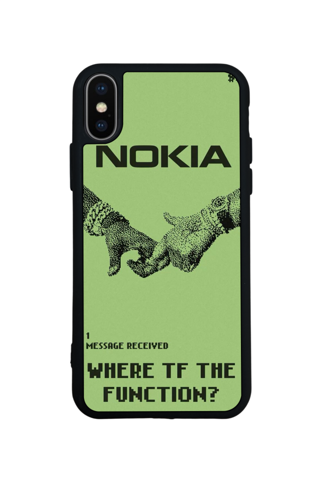 iPhone XS Max Uyumlu Nokia Tasarımlı Glossy Premium Kılıf